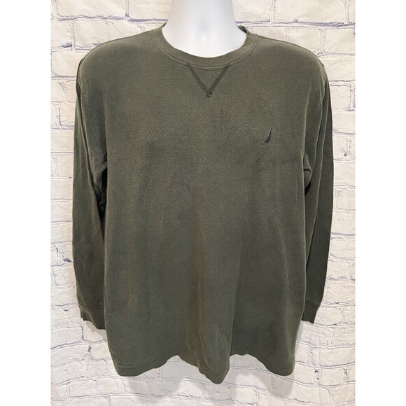 Nautica Other - Nautica Men's Navtech Crewneck Cotton Sweater, Pine Forest Green, Medium